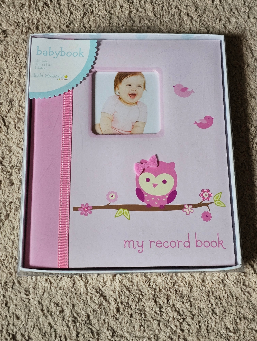 New! My Record Book - Baby Book Keepsake & Album - Little Blossoms by Pearhead